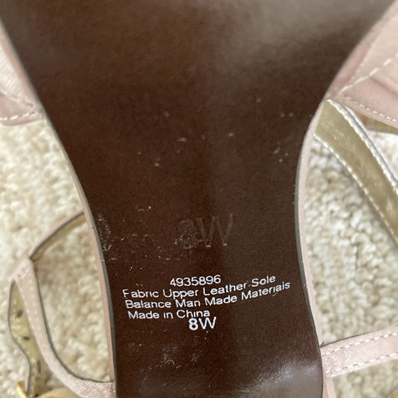 Wide Width Satin Formal Crossover Heels - Picture 7 of 10